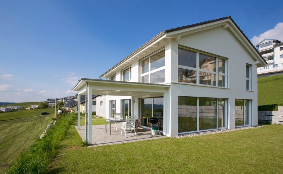 Referenz Schwarzenberg Blick auf das Haus