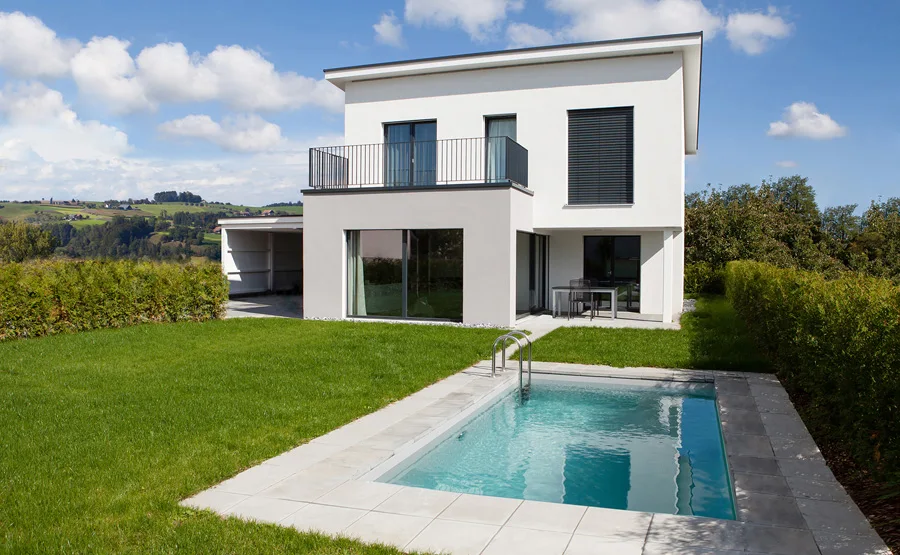 Referenz Winznau Garten mit Pool